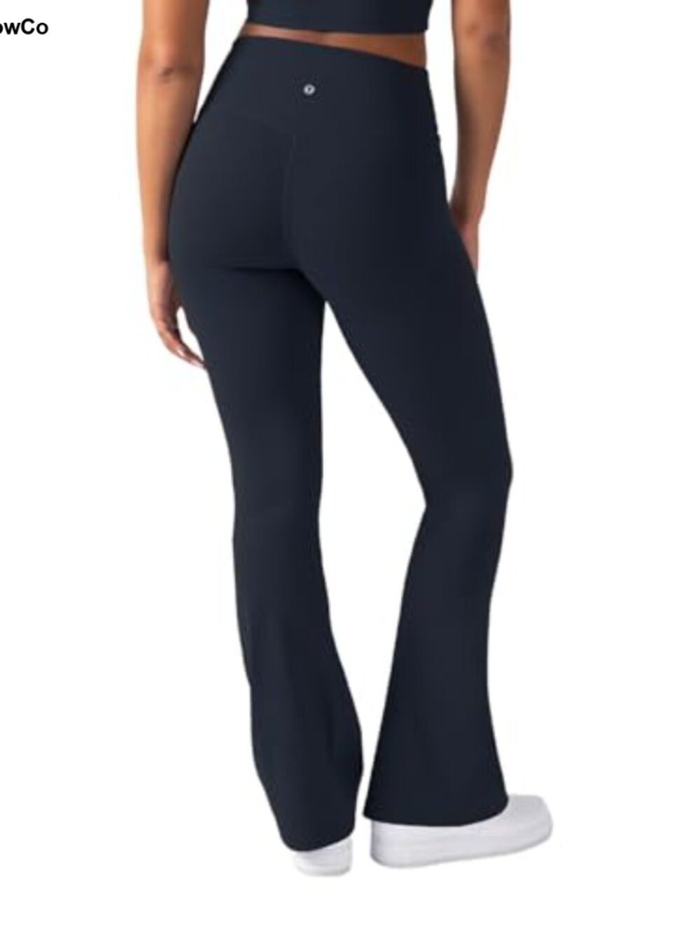 UltraLuxe High Waist Kick Flare Yoga Leggings 4-Way Stretch